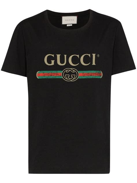 gucci logo black shirt.